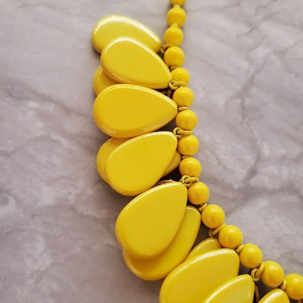 ✨🌞 J.Crew Bright Iridescent Rhinestones Crystals Teardrop Enamel Statement 🌞✨